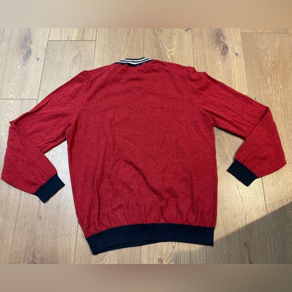 Hugo Boss Sweater Red Talvino Crewneck Collar Finest Italian Yarn Men’s Large - Picture 8 of 8